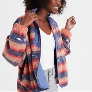 Fleece Button Up Jacket